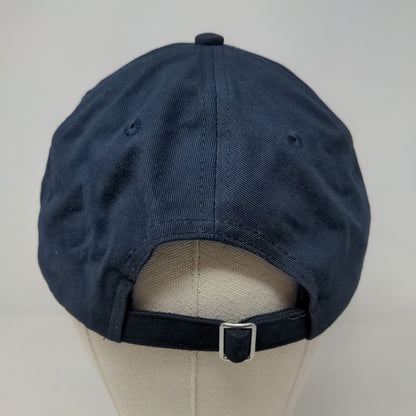 Port & Company Men's Slideback Hat Blue Embroidered Logo 100% Cotton