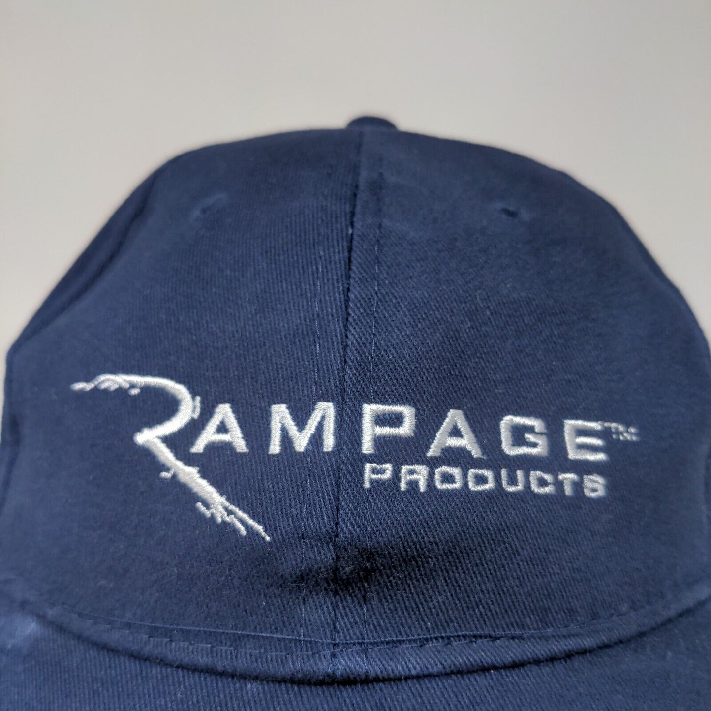 Rampage Products Men's Slideback Hat Blue Embroidered Logo Truck Hero