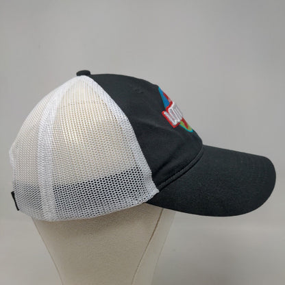 Cap America Men's Strapback Mesh Back Hat Black White Indiana Hoosier Lottery