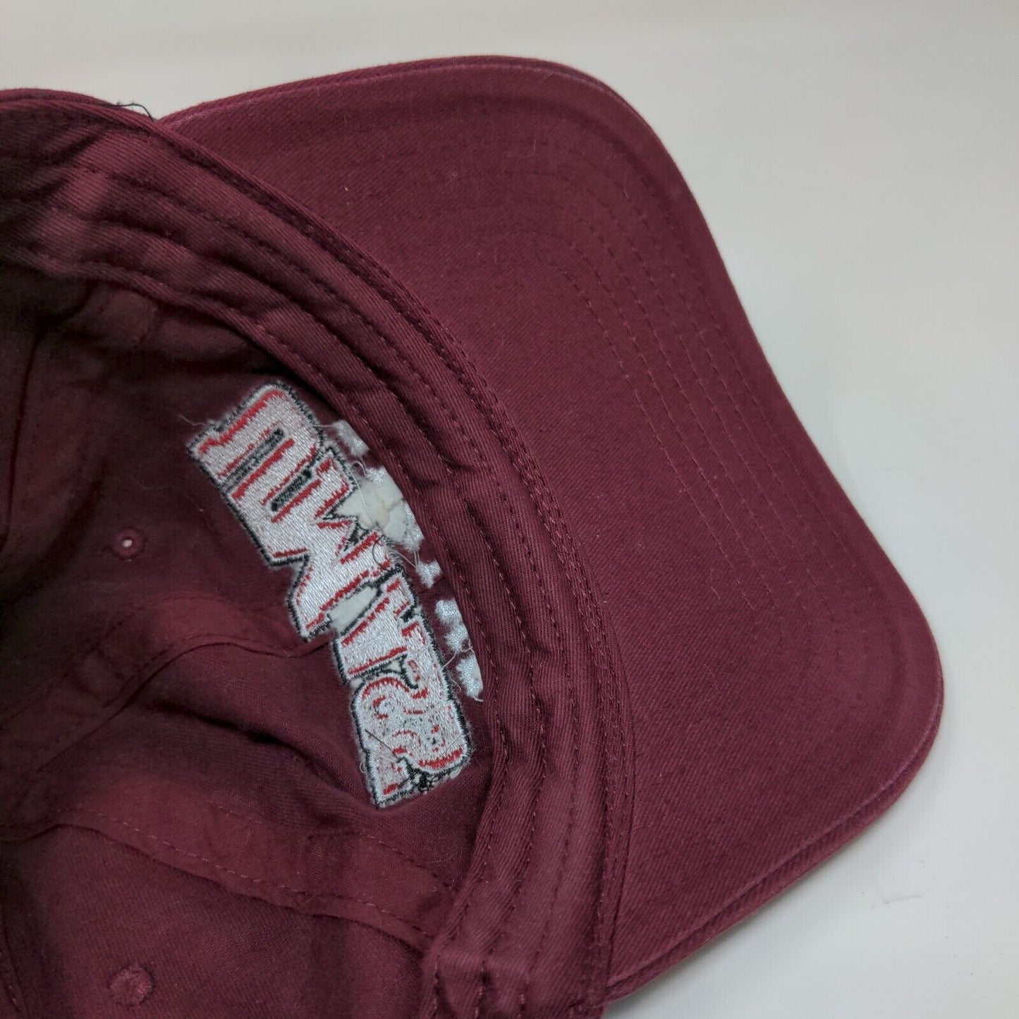 Otto UMass University of Massachusetts Slideback Hat Red OSFM Embroidered Logo