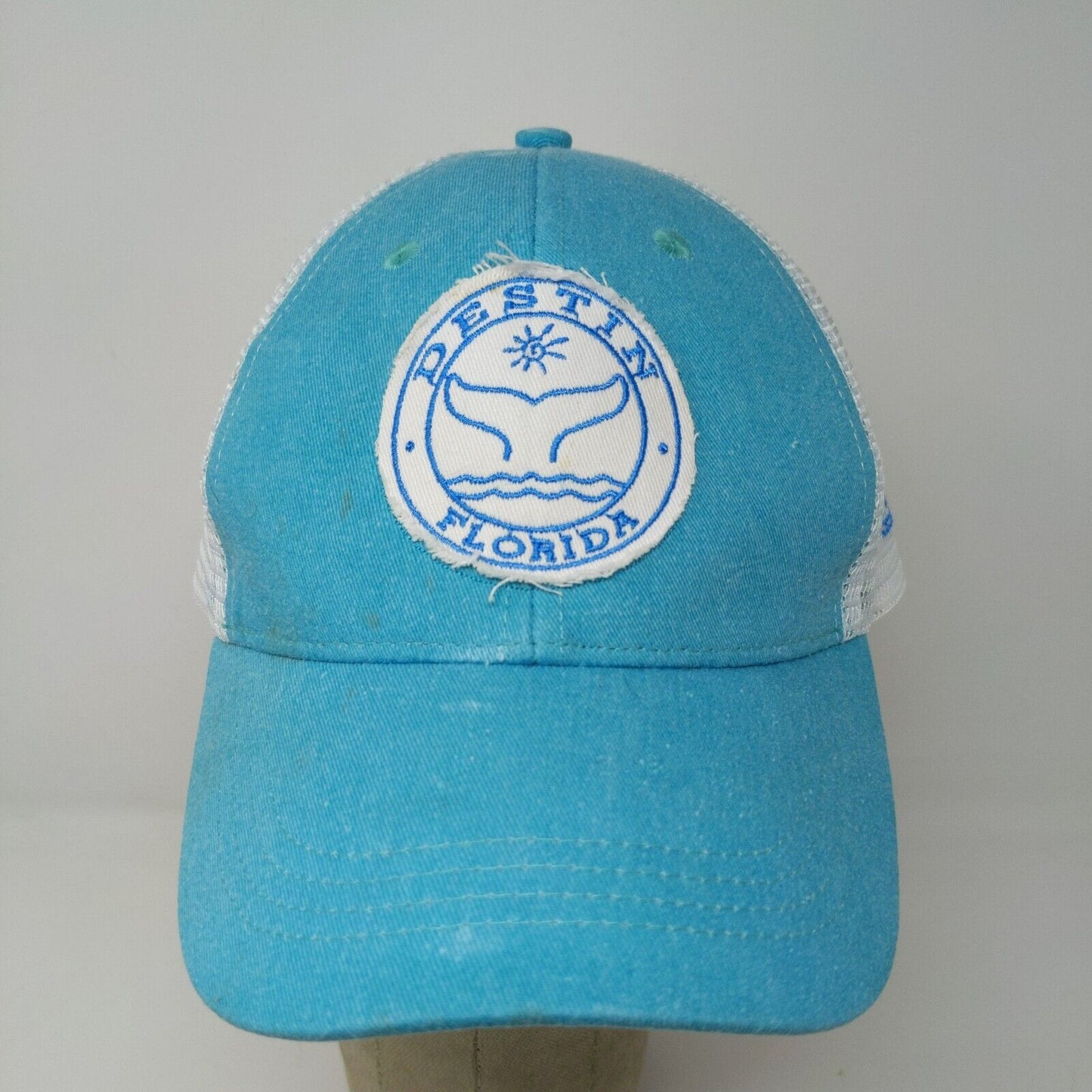 Alvin's Island Destin Florida Snapback Hat Blue Adjustable Mesh Back