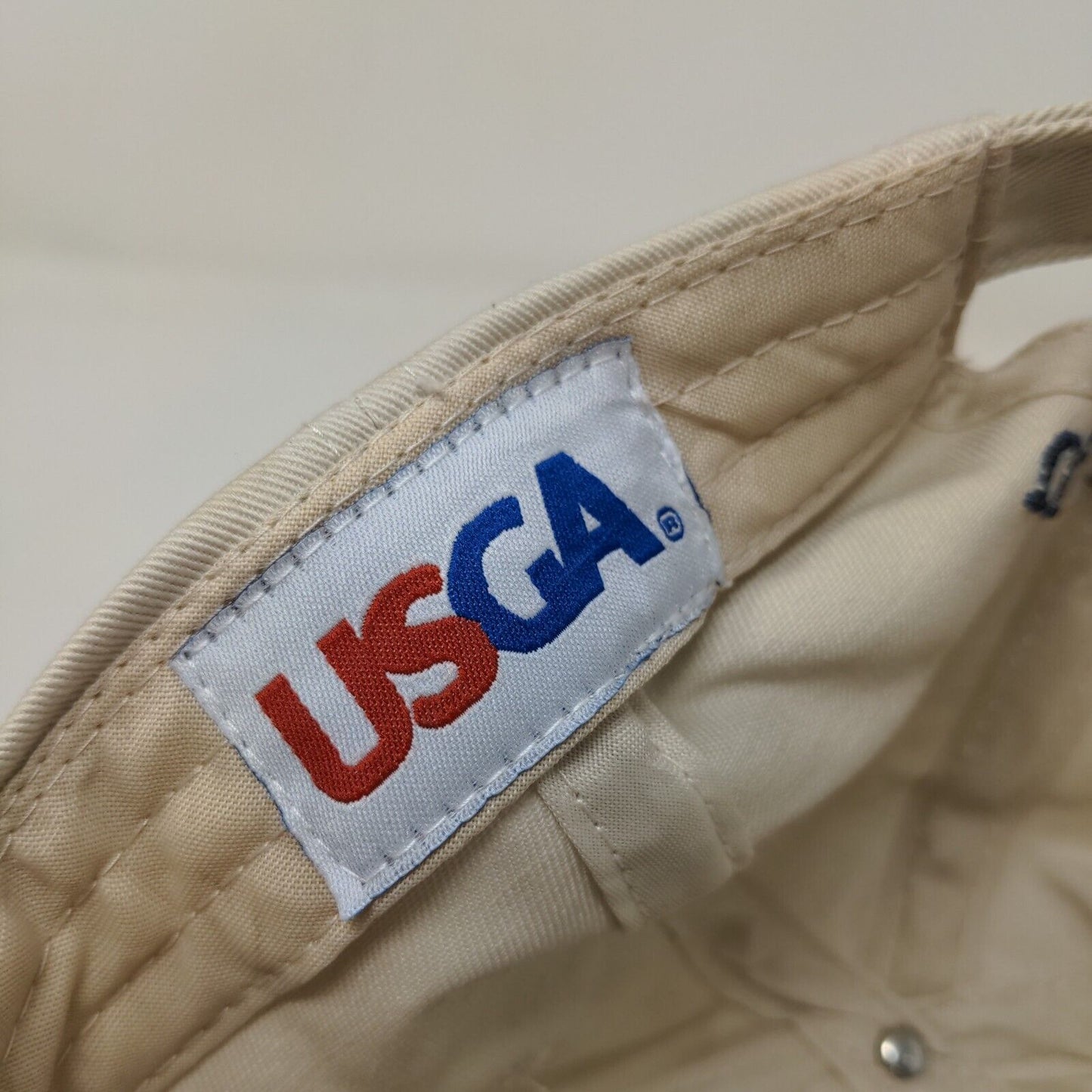 USGA Men's 2006 U.S. Open Winged Foot Slideback Hat Tan Adjustable Embroidered