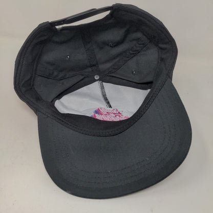 Taco Bell Mens Snapback Hat Black Cotton Blend Embroidered Logo Employee Uniform