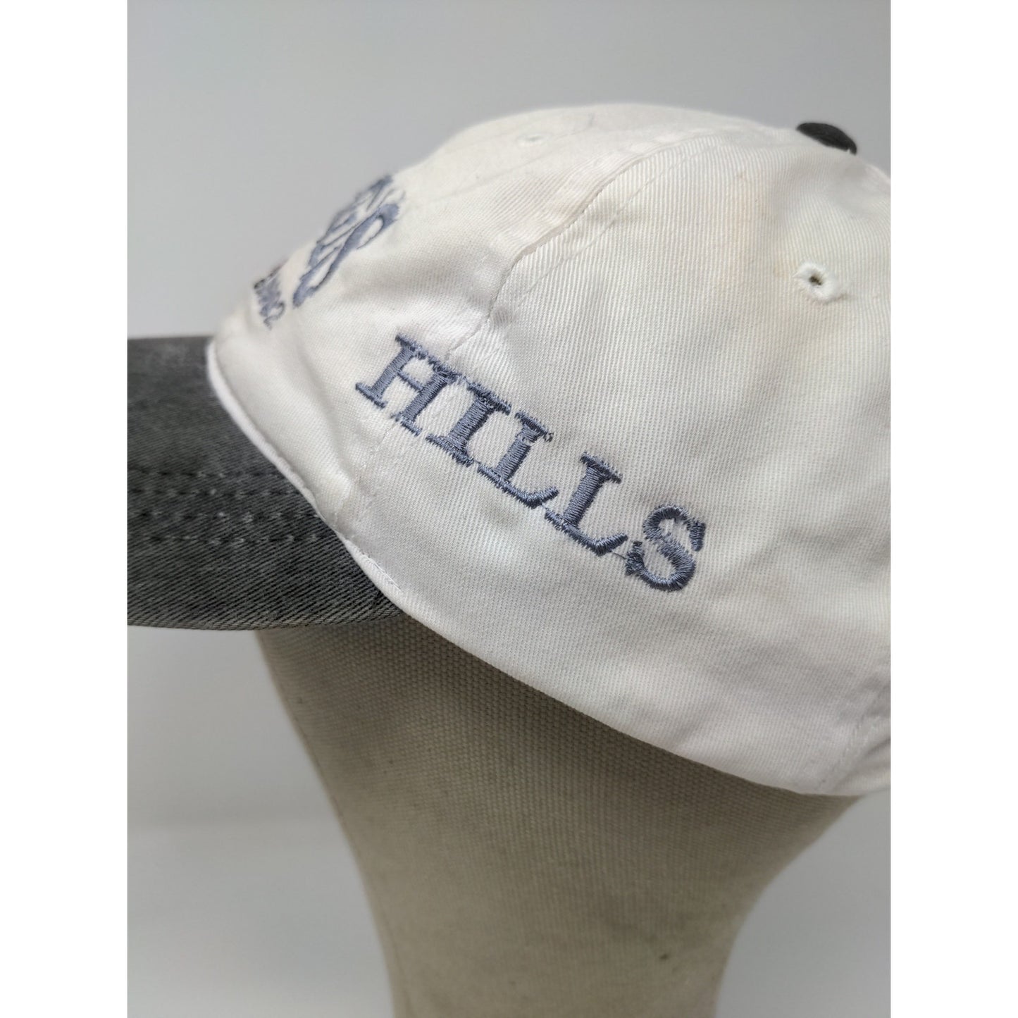 VTG Black Hills Sturgis Motorcycle Rally 2002 Slideback Hat White Embroidered