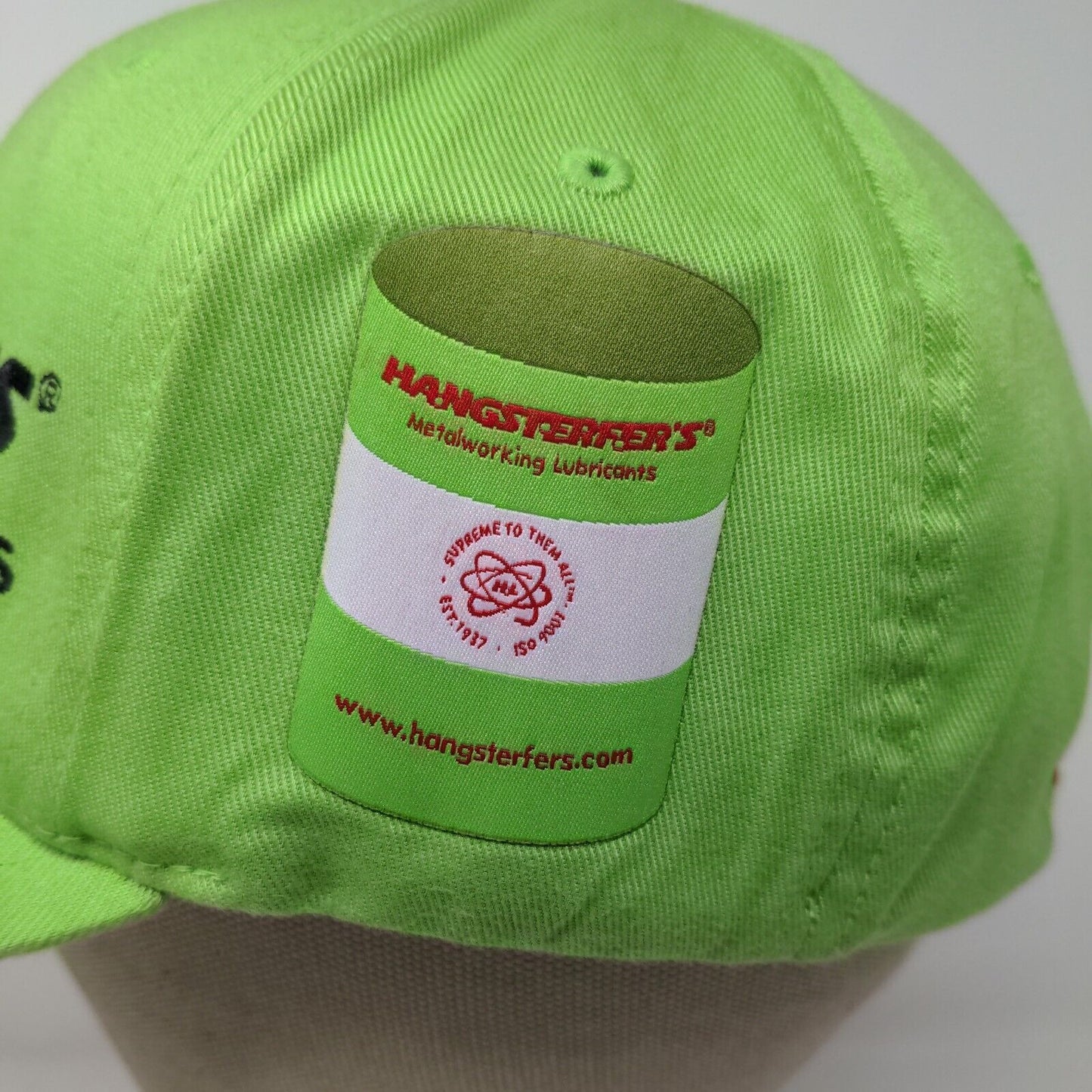 Hangsterfers Metalworking Lubricants Baseball Cap Embroidered Green Flexfit L/XL