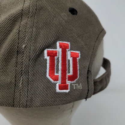 American Needle Men's Slideback Hat IU Indiana Hoosiers Brown Adjustable Logo