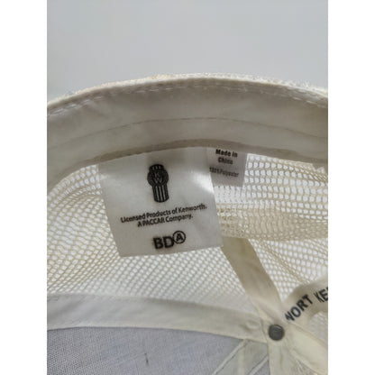 Kenworth Trucks Mesh Back Snapback Hat Embroidered Logo Gray & White