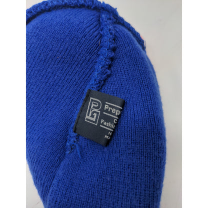 PrepGear Beanie Hat 100% Acrylic Red White Blue Embroidered WB Logo