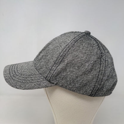 Unbranded Men's Strapback Hat Black Gray Size OS Blank Multifiber