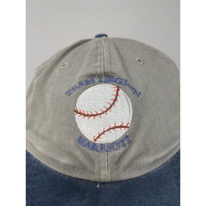 Indiana Team Legion Marriot Slideback Hat Port Authority Adjustable Gray Blue