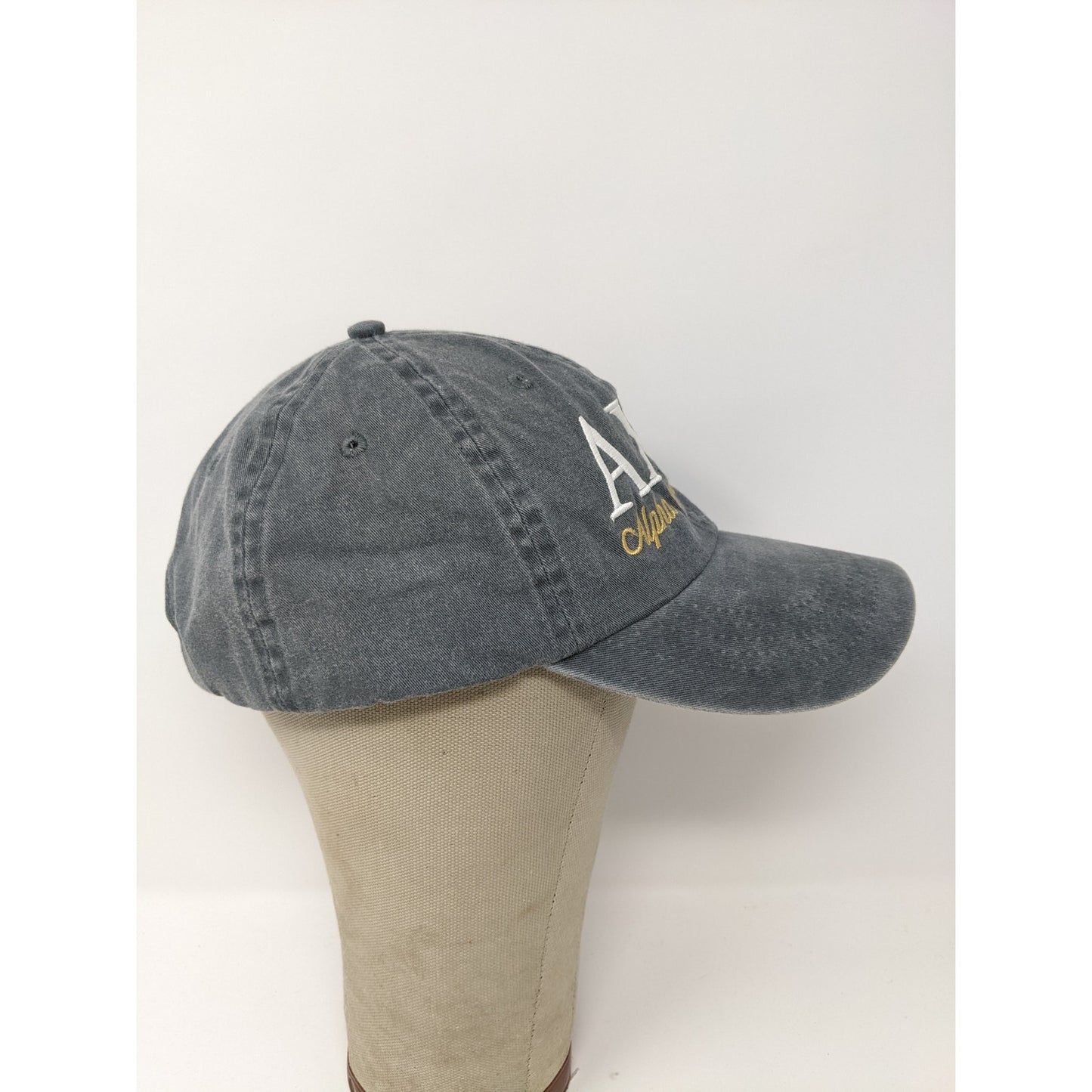 Alpha Chi Omega Sorority Hat Cap Slideback Adjustable Gray Turnip Seed Co