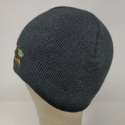 Skjodt Barret Men's Employee Beanie Hat Cap Black OSFA Embroidered Logo