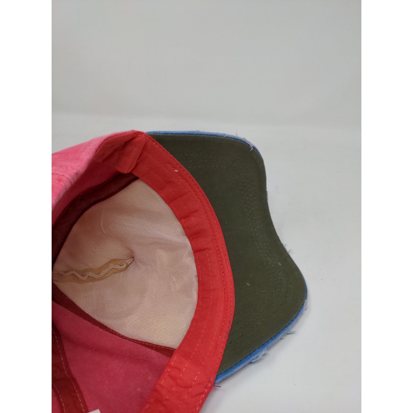 Neo Love Neo Slideback Hat Distressed Adjustable Red White & Blue