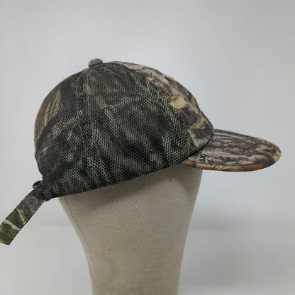 Mossy Oak Men's Slideback Camo Hat Green Brown OSFM Mesh Back