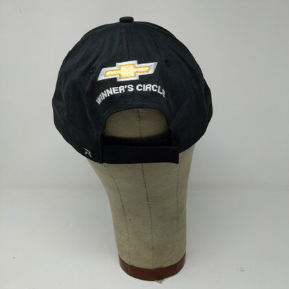 Chevrolet Strapback Hat Black Adjustable Winner's Circle Chevy Embroidered Logo