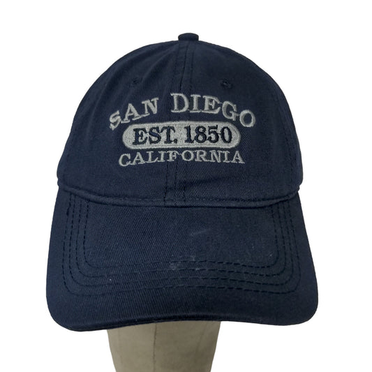 San Diego California Youth Kids One Size Adjustable Strapback Blue Baseball Cap