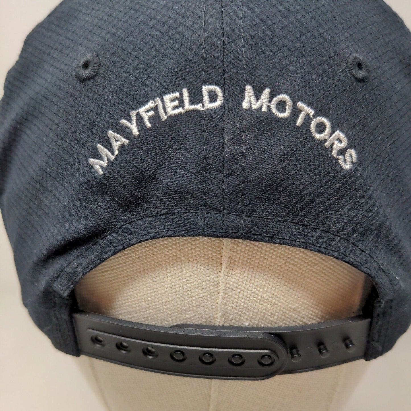 Port Authority Men's Mayfield Motors Snapback Hat Black OSFA Cap Embroidered
