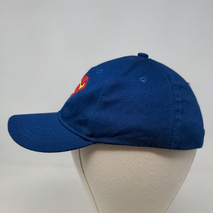 DC Comics Superman Boy's Strapback Hat Blue Size OSFM Embroidered Logo