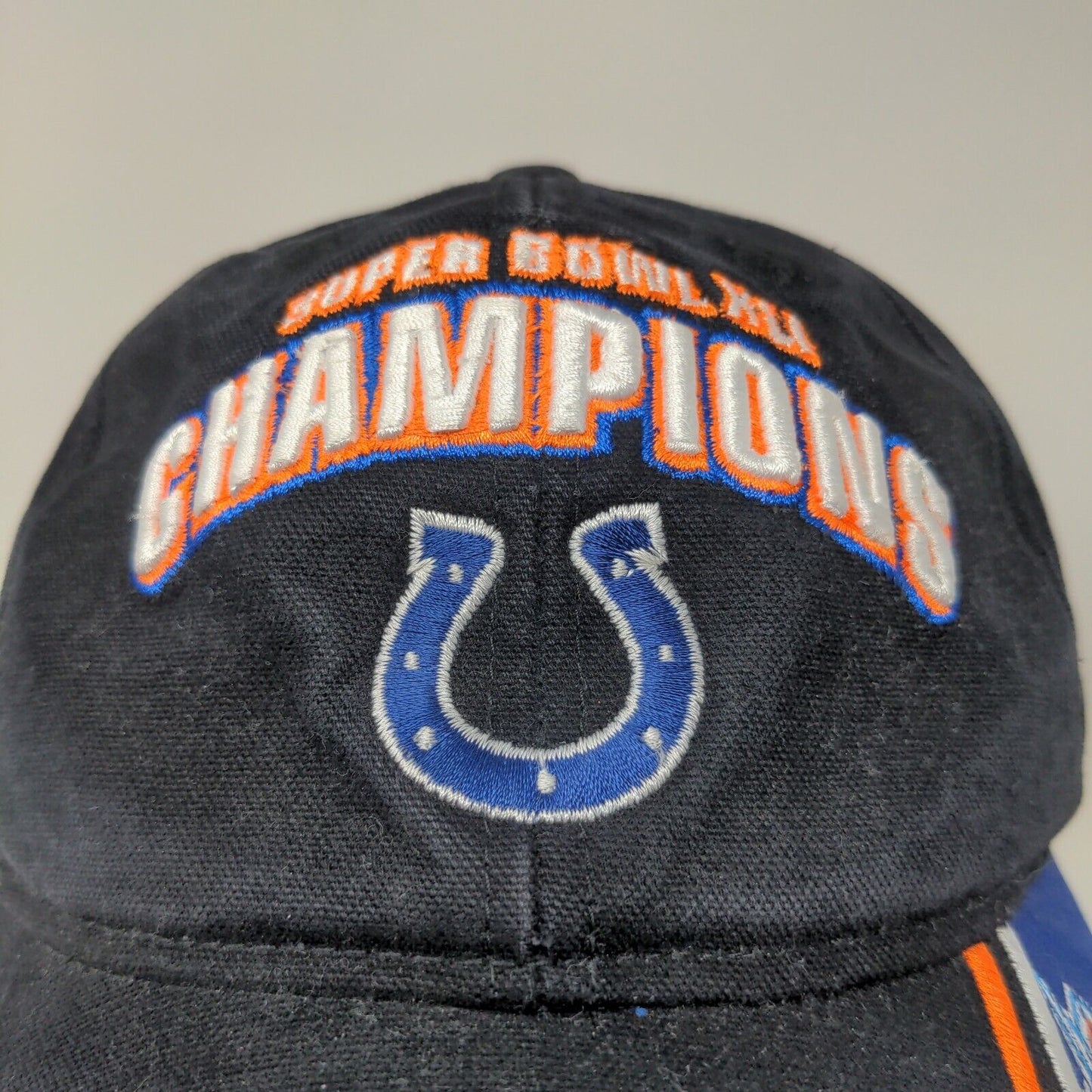 NFL Indianapolis Colts Super Bowl XLI Champions Hat Strapback Black OSFA