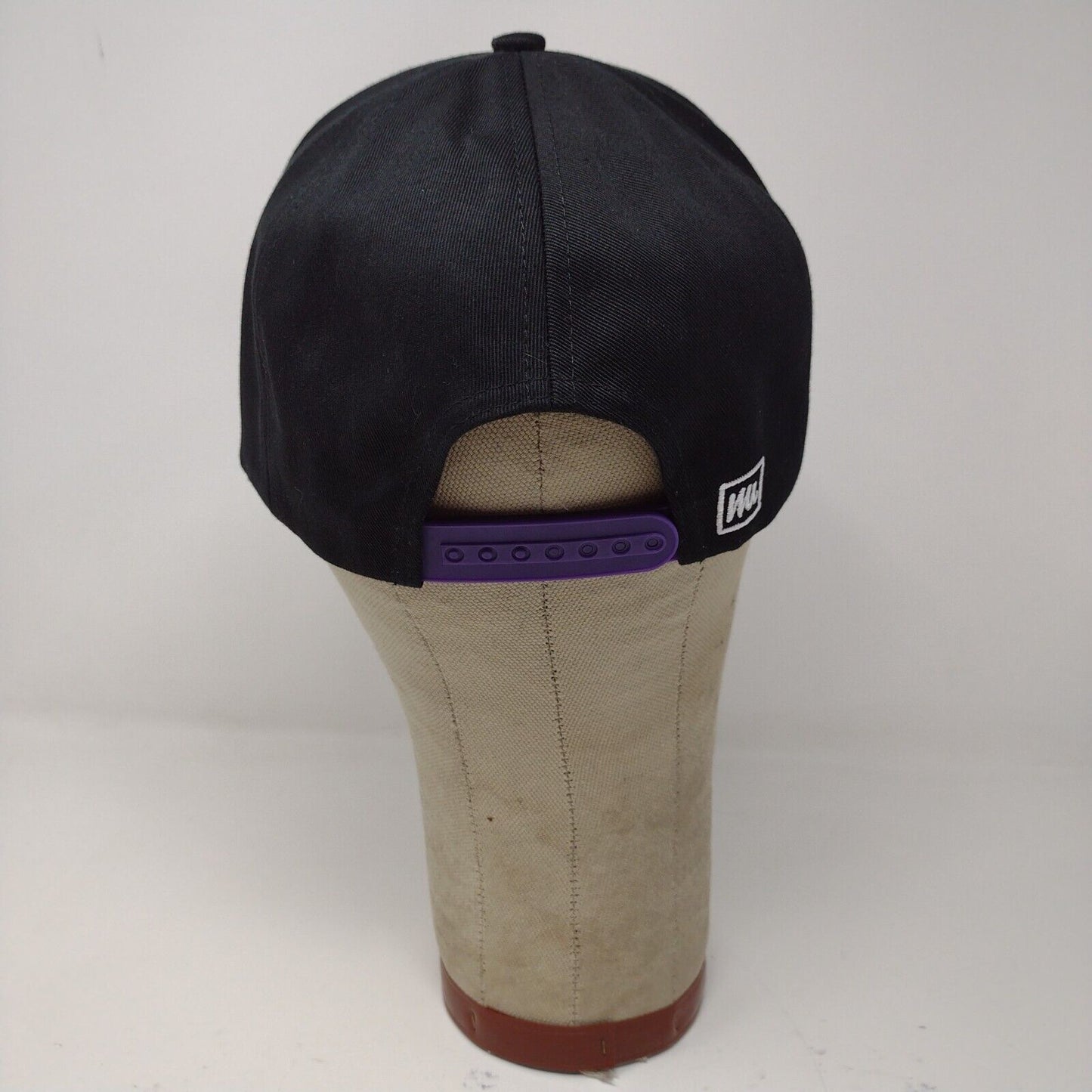 Me Undies Black Purple Adjustable Snapback Baseball Hat Cap Embroidered