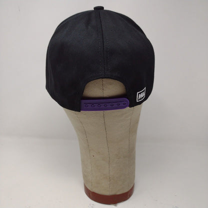 Me Undies Black Purple Adjustable Snapback Baseball Hat Cap Embroidered