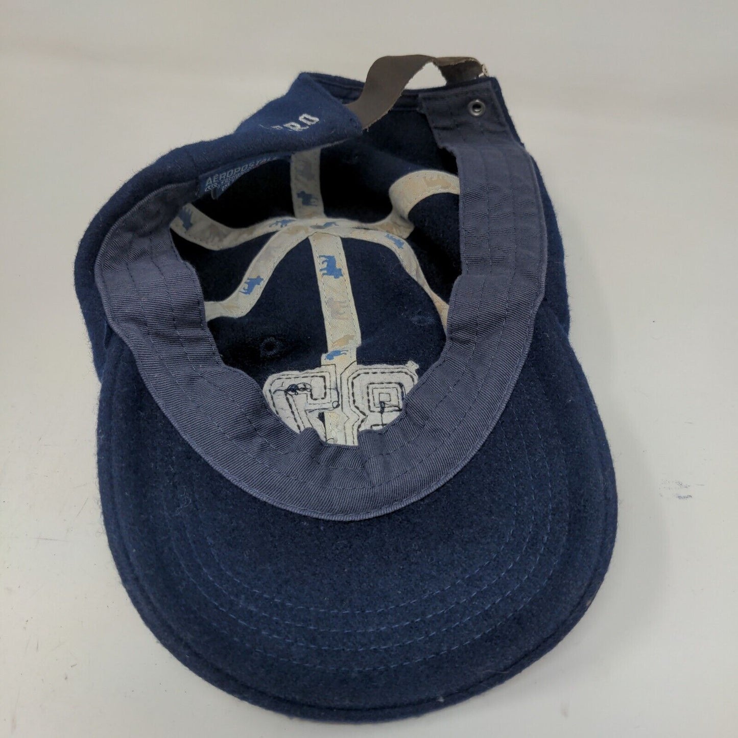 Aeropostale Men's Slideback Hat Blue Size OS Patch #87 Logo LTD Edition