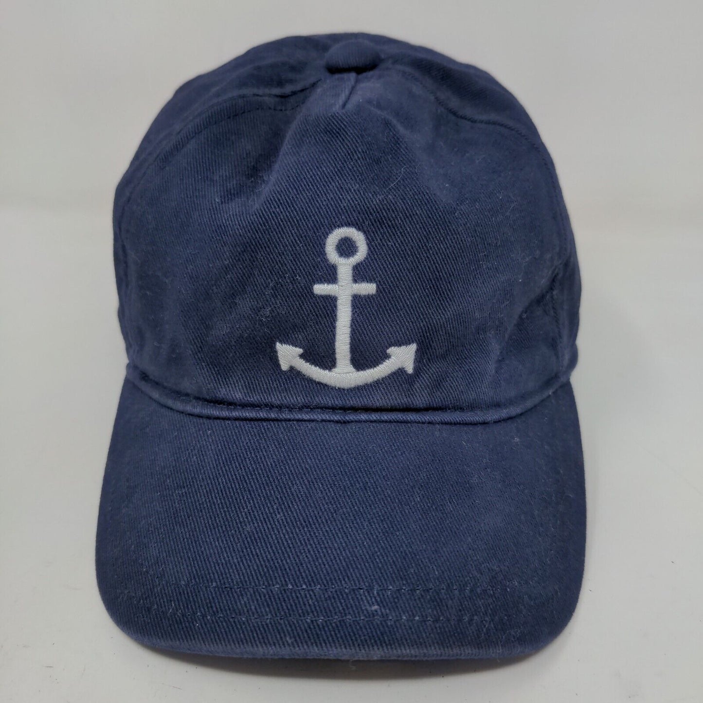 Janie & Jack Boy's Stretchy Hat Blue Size 12 to 24 Months Embroidered Anchor