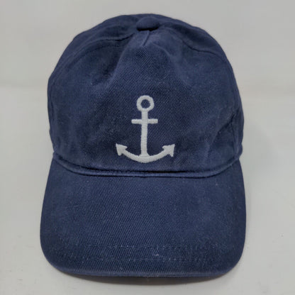 Janie & Jack Boy's Stretchy Hat Blue Size 12 to 24 Months Embroidered Anchor