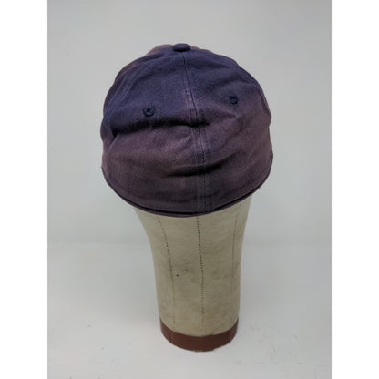 Monarch EZ Stretch Hat Size M/L Blue Faded Distressed Embroidered Logo
