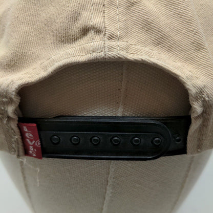 Levi's Men's Snapback Hat Tan Size OS Embroidered Logo 100% Cotton