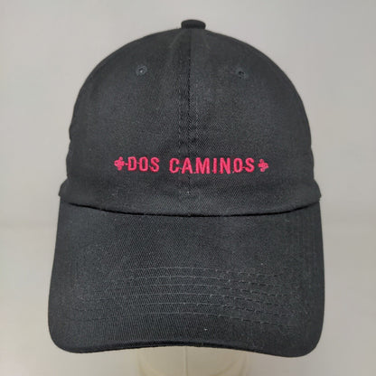 Unbranded Women's Slideback Hat Black Pink Adjustable Embroidered Dos Caminos