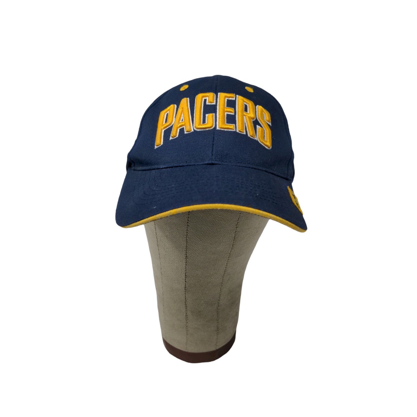 NBA Brand Indiana Pacers Slideback Hat Embroidered Logo Blue Yellow OSFM