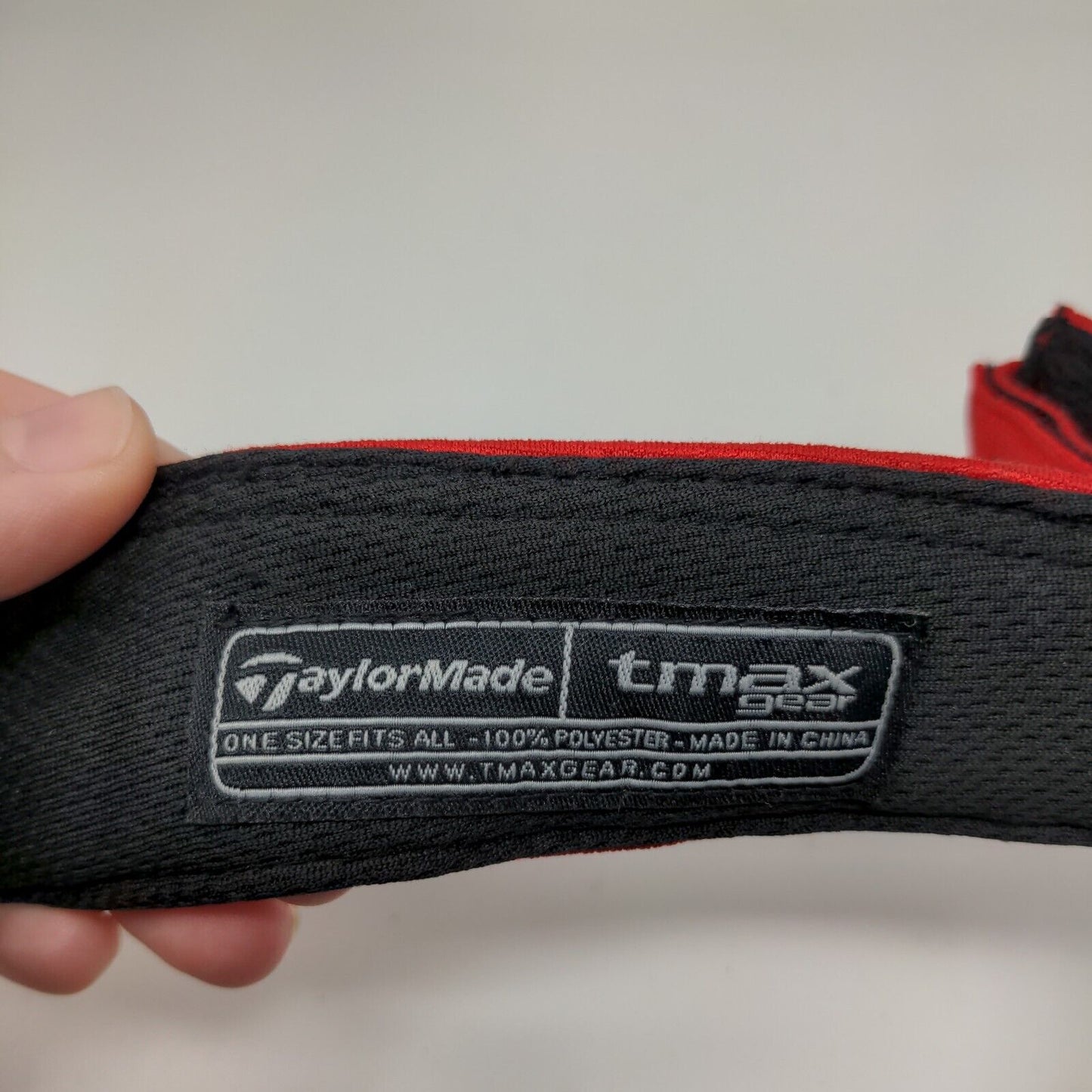 Taylor Made R9 Burner TMax Gear Sun Visor Hat Red OSFA Embroidered Logo Golf
