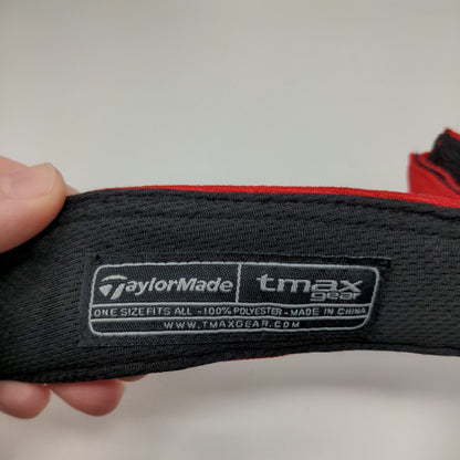 Taylor Made R9 Burner TMax Gear Sun Visor Hat Red OSFA Embroidered Logo Golf