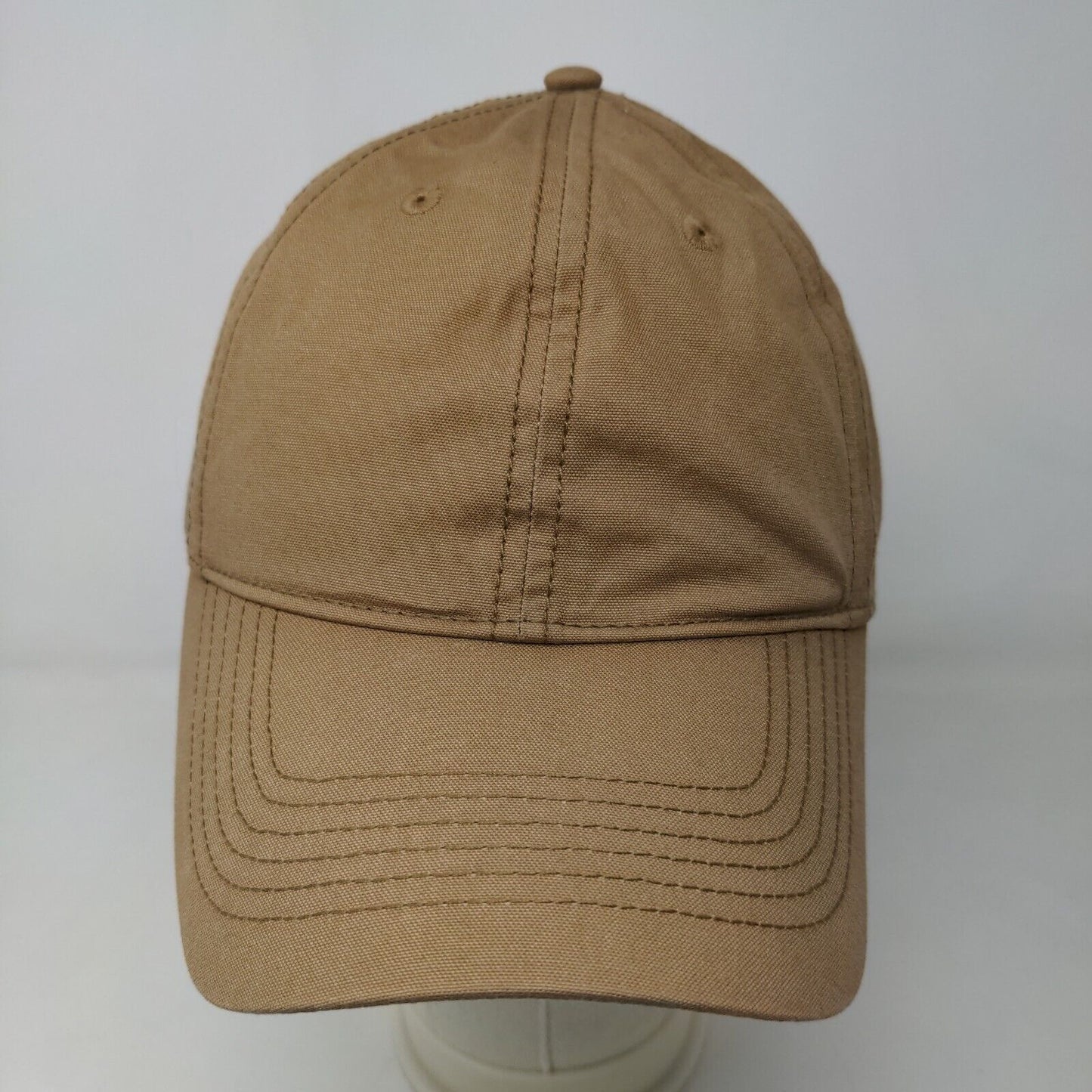 Brandy Melville Women's Slideback Hat Tan Size OS Blank 100% Cotton