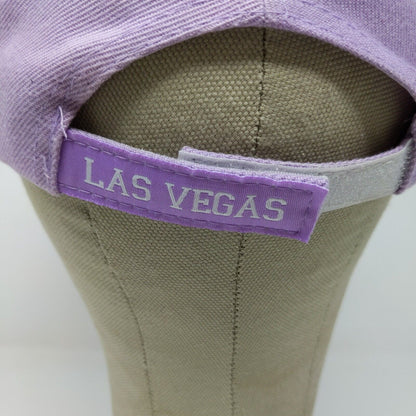Purple LAS VEGAS baseball cap hat with Silver Star Embroidered Adjustable