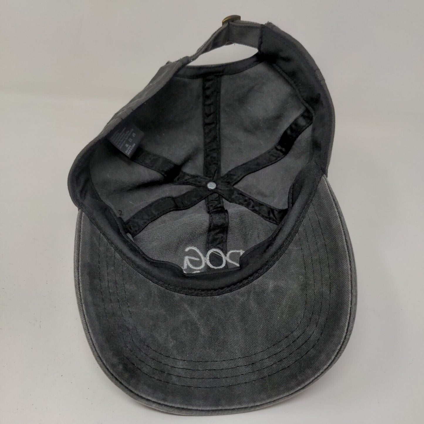 David & Young Women's Slideback Hat Gray OSFM Dog Mom Embroidered Logo