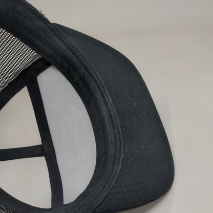 RCM Supply Men's Snapback Mesh Back Hat Cap Black Gray Patch Logo