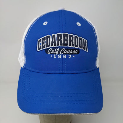 Ahead Mens Cedarbrook Golf Course Strapback Hat Blue White Adjustable