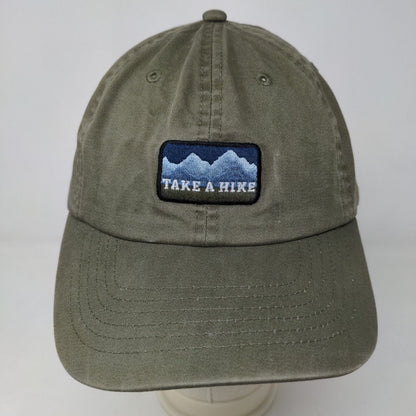 Unbranded Men's Slideback Hat Green Size OS Embroidered Logo Take A Hike