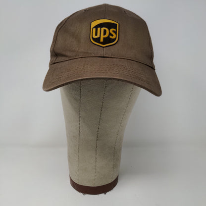 TwinHill Mens Snapback UPS Hat Brown Adjustable Logo PolyCotton