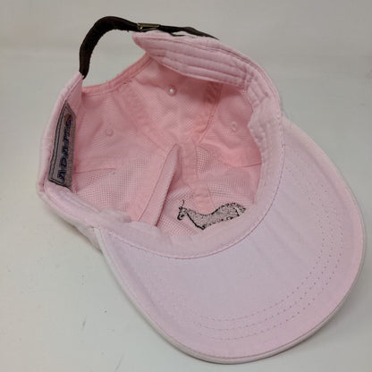 Adams Women's Slideback Hat Pink Embroidered Horse Equestrian Logo Cotton