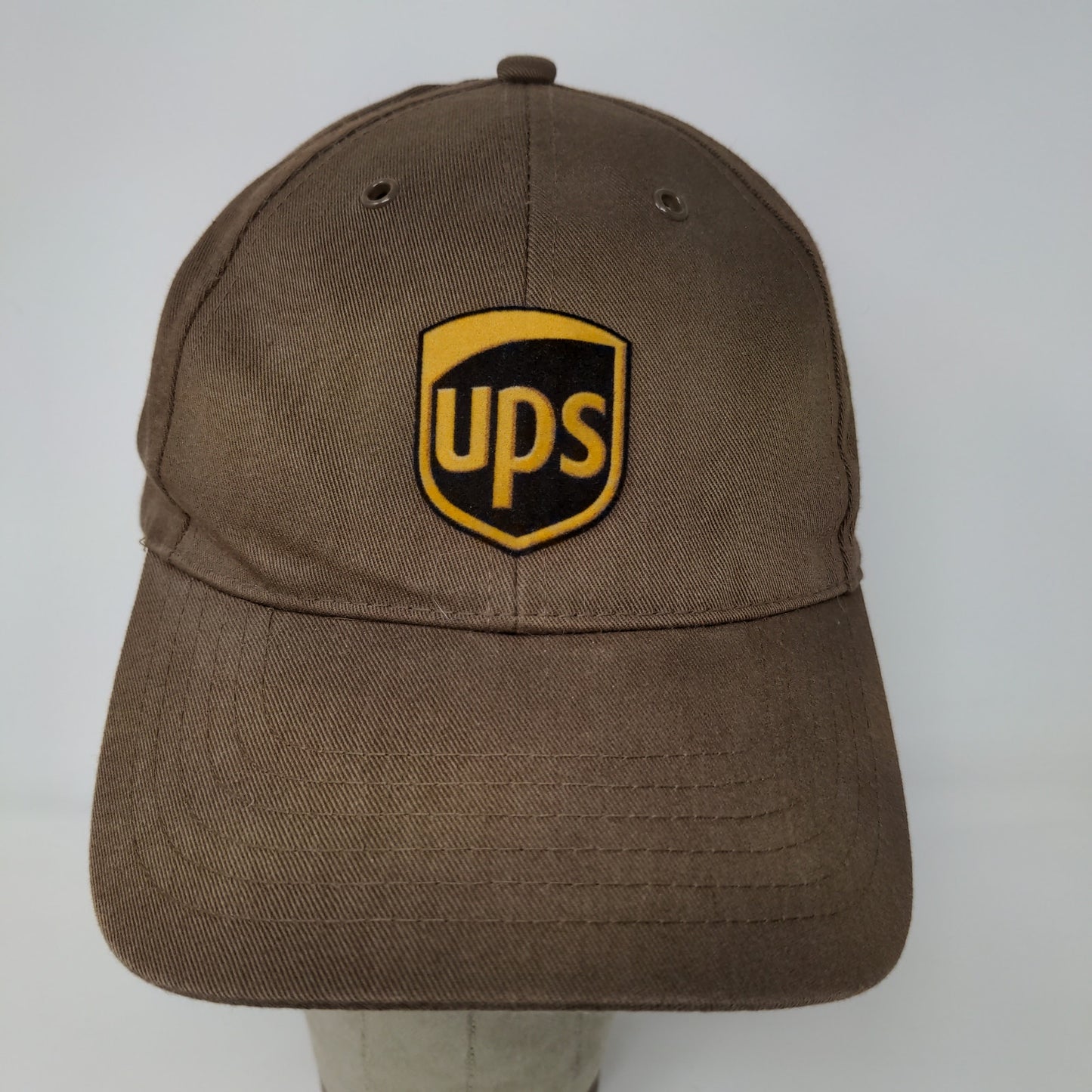 TwinHill Mens Snapback UPS Hat Brown Adjustable Logo PolyCotton
