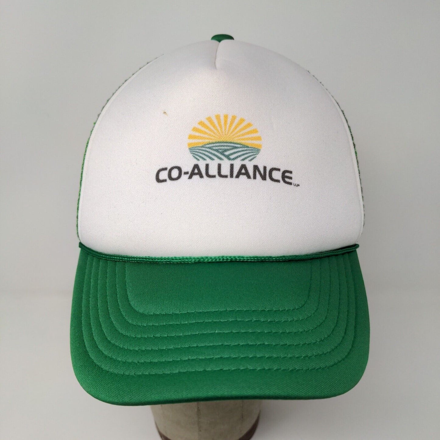 CountryMark Co-Alliance Mesh Snap Back Hat Baseball Cap Green White