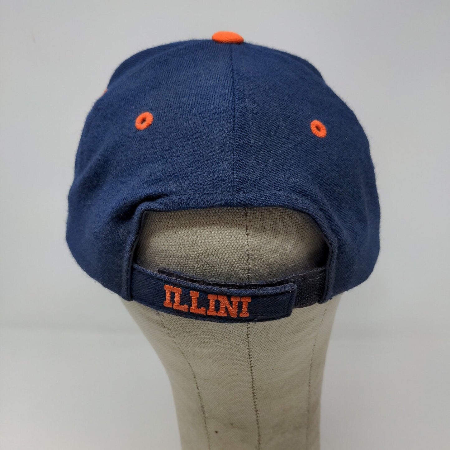 Nike Team Men's Fighting Illini Illinois Strapback Hat Blue OSFA 100% Wool