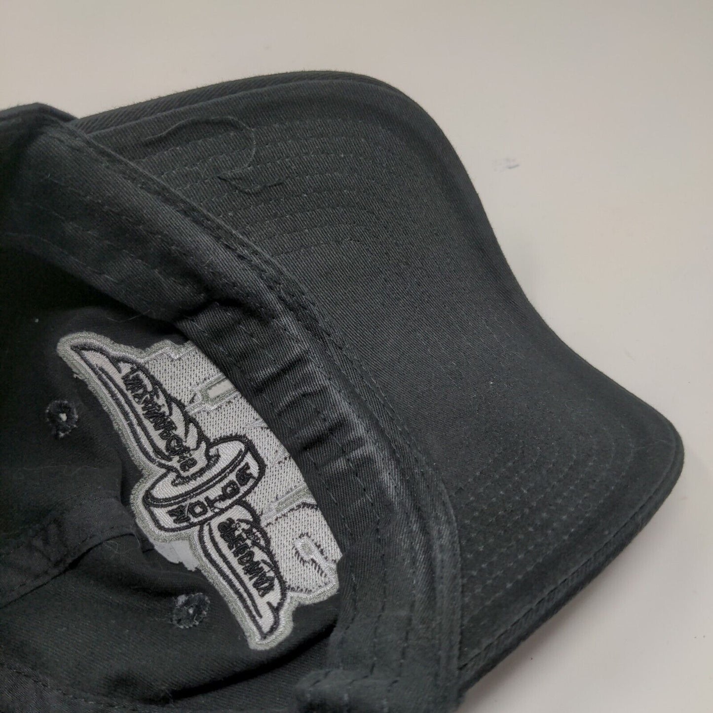 Indianapolis Motor Speedway IMS Strapback Hat Embroidered Logo Racing Black OSFM