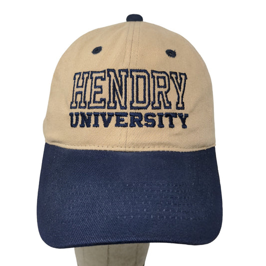 Sportsman Men's Hendry University Slideback Hat Tan Blue Embroidered Logo W/Tags