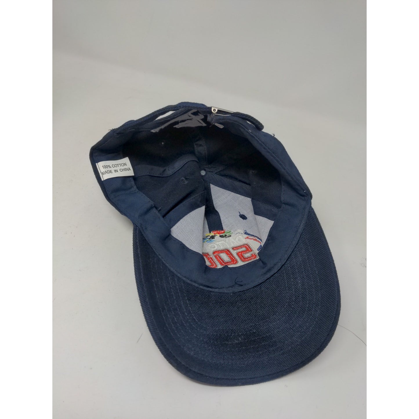 Vintage 2005 47th Daytona 500 Slideback Hat Adjustable Blue Embroidered Logo