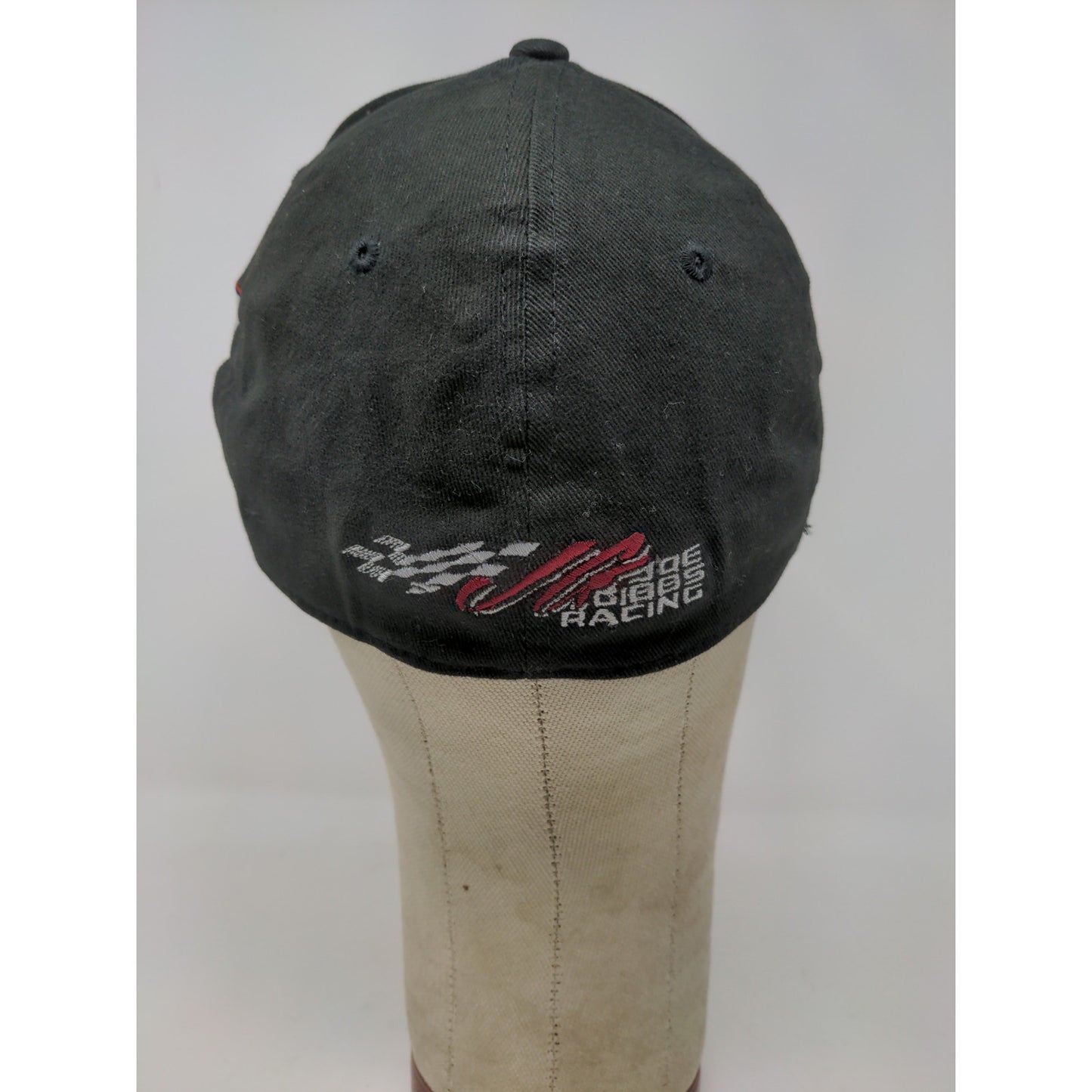 Starter Pro Flex Joe Gibbs Racing Fitted Hat Size M/L Black Embroidered Logo