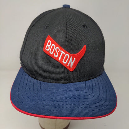 New Era Men's Snapback Hat Black Blue OSFM Cooperstown Collection Boston Red Sox
